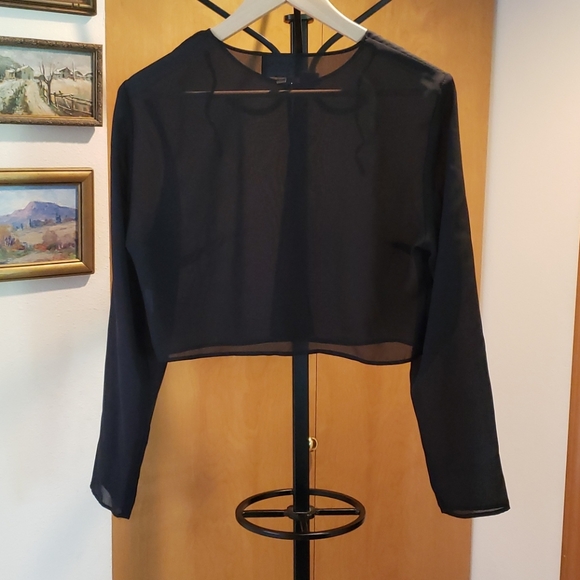 Onyx Nite sheer bolero shrug - Picture 3 of 5